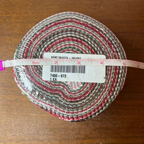 RJR Pixie Strips Jelly Roll Quilting Fabrics Flaurie and Finch Christmas Print - Picture 9 of 10